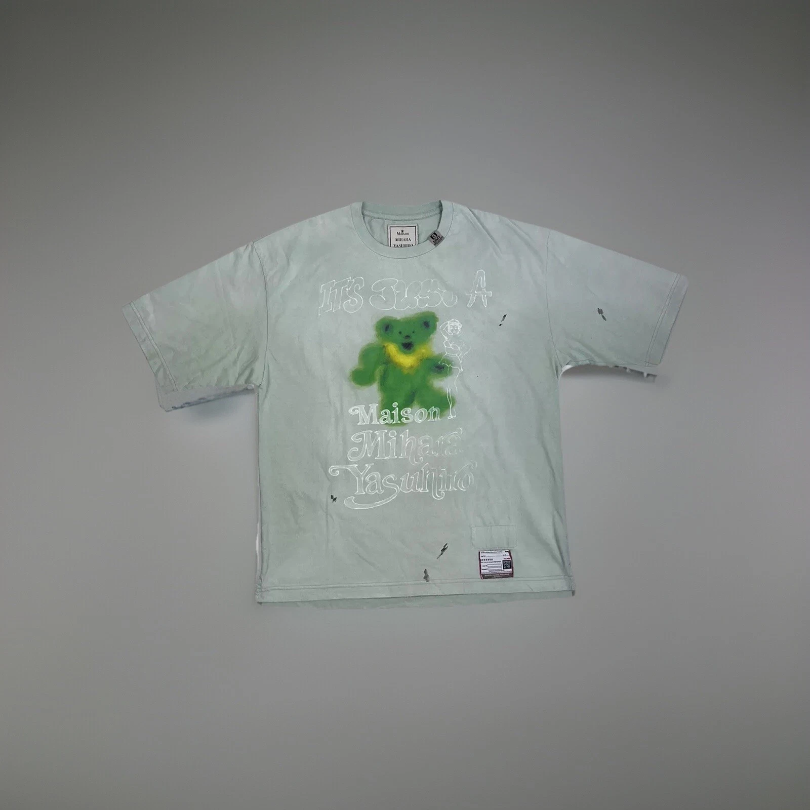 MAISON MIHARA YASUHIRO MMY T SHIRT OVERSIZE EFFETTO INVECCHIATO TAGLIA: 46 S