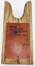 THE GREAT WESTERN AUTHENTIC WESTERN WEAR WOOD & LEATHER BOOT JACK REMOVER