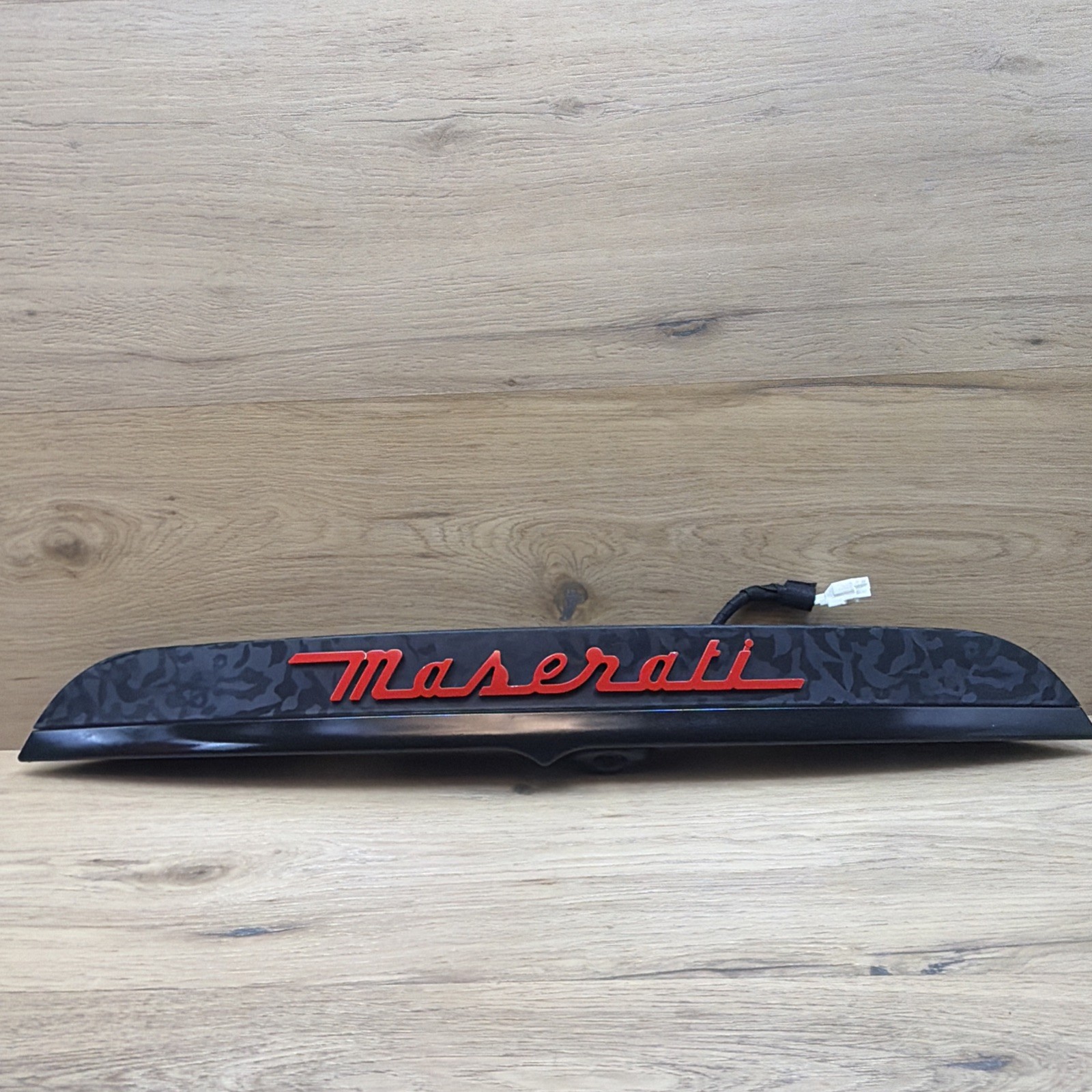 🟢 OEM Maserati M157 Ghibli 14-17 Rear Trunk Camera Trim Handle Lights GRAY🟢