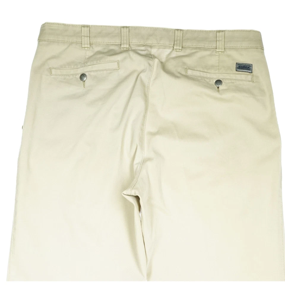 Eurex by BRAX 52 L30 Jeans Hose Beige Herren Stretch Straight Leg Chino W36 L - Bild 4 von 4