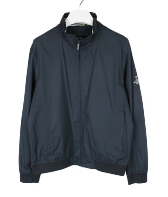 HENRI LLOYD Jacke Herren 2XL Voller Reißverschluss Blauer Logo Stehkragen Bomber