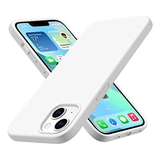 Ultra Durable Silicone Case for iPhone 13, Military Grade Protection [3 White