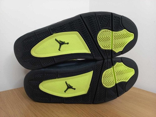 Nike Air Jordan 4 Retro SE NEON Mens Basketball Sneakers Shoes Trainers UK 8 - Picture 5 of 8