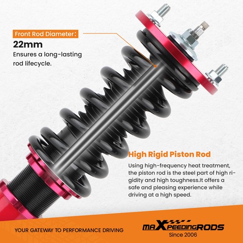 24 Level Damper Adjustable Coilovers For Lexus IS350 06-13 GS350 07-11 RWD - Picture 7 of 12