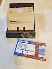 Rolodex Business card File Name Model BC 100 with Blank Cards