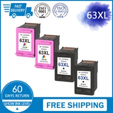 For HP 63XL Black Color Ink Cartridge For Deskjet 1110 2133 Officejet 5255 3834