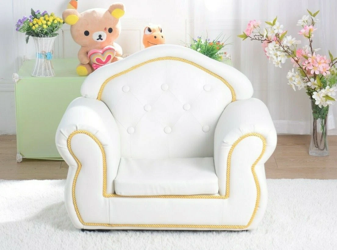 Deluxe FRENCH PROVINCIAL PVC Leather KIDS BOYS Sofa LOUNGE ARM