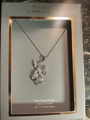 believe by brilliance necklace With Butterfly Pendant