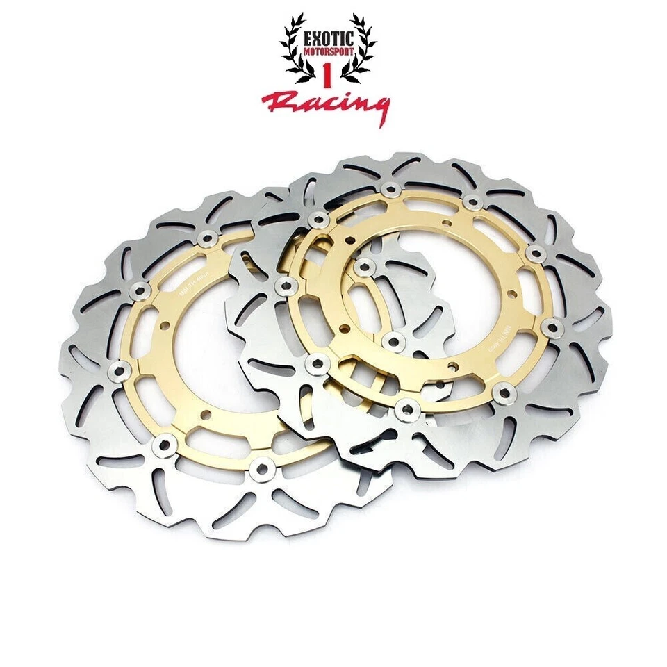 2 rotores de freno delanteros y pastillas de freno para Yamaha YZF R1 2015-21 YZF R6 2017-2021 Foto 2 de 4