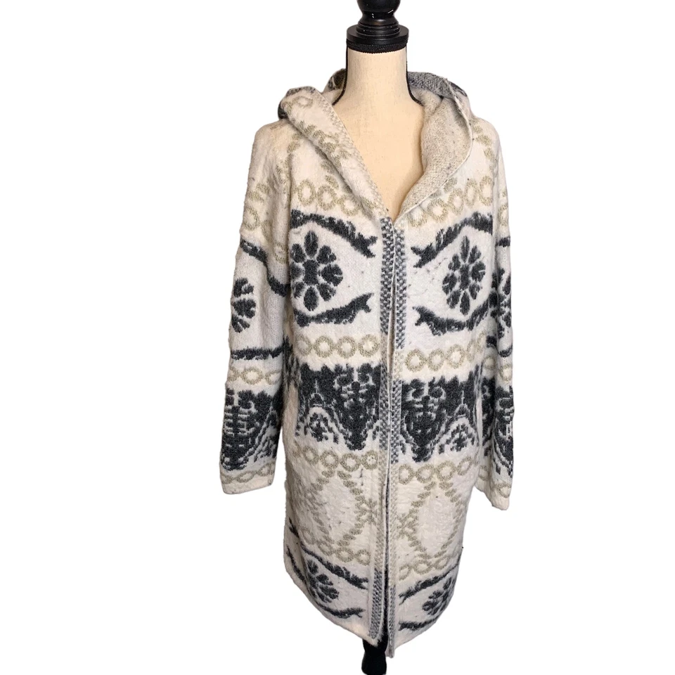 Monoreno Longline Sudadera con Capucha Mujer Cárdigan Grande Suéter Bolsillos Foto 2 de 4