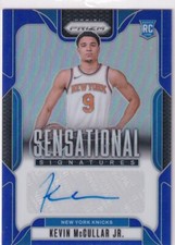 2024-25 Panini Prizm NBA No. SS-KMJ Kevin McCullar Jr. Rookie Auto Blue 17/49