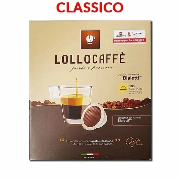 LOLLO CAFFE 200 CAFFÈ LOLLO CAPSULA COMPATIBILE BIALETTI MISCELA CLASSICA
