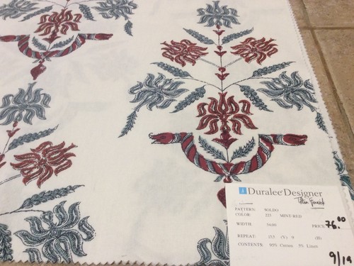 Duralee Designer Tilton Fenwick Fabric Soldo In 3 Different Colors Each 27”x 26” - Picture 7 of 9