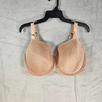 Paramour Marvelous Side Smoother Seamless Bra Full Figure 42DDD Underwire Beige