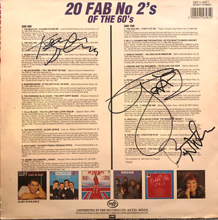 AUTOGRAPHED ALBUM Signed by Gerry Marsden BRITISH INVASION Billy J Beatles Bands