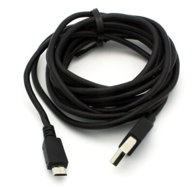 Black 9ft Long Micro USB Cable Fast Charger Sync Power Wire Cord for CELL PHONES