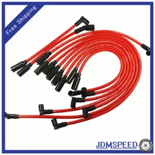 10.2MM NEW RED SPARK PLUG WIRES SET for 92-96 CHEVROLET CORVETTE LT1 5.7