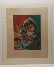 Stampa artistica litografia d'epoca L'intervallo Jean Calogero