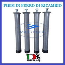 PIEDI ZAMPE GAMBE DI RICAMBIO IN FERRO METALLO PER RETE A MOLLE E A DOGHE