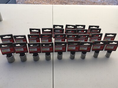 Craftsman 3/8 Drive 12pt METRIC Socket Lot, 29pc, 10-19mm, New With Tags