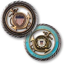 NEW USCG U.S. Coast Guard Core Values Challenge Coin.