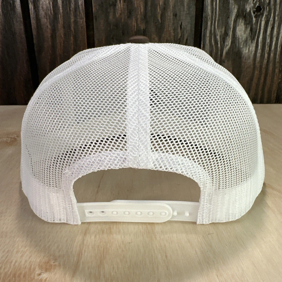 Poor Boy Livestock Auction Hat Trucker Cap Brown White Wister OK Oklahoma New - Image 4 of 4