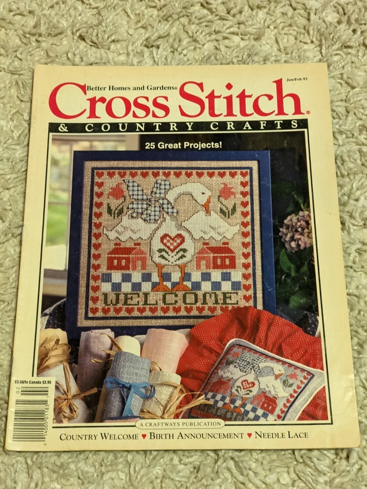 Lot 7 Better Homes & Gardens Cross Stitch & Country Crafts Magazine 1992 - 1994 Foto 4 de 4