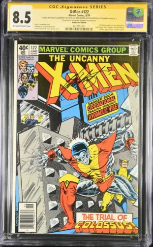 X-Men (1979) #122 (CGC 8.5 SS) Signed Chris Claremont * John Byrne *Terry Austin