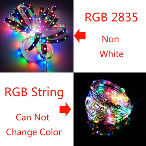 2835 RGB 5M DC12V Ribbon diode led Strips Light Flexible IR WIFI Controller - Picture 5 of 12