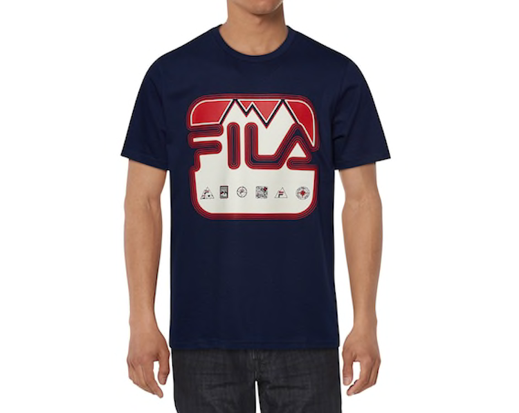 T shirt uomo FILA shred maniche corte maglietta logo stampe grafiche t shirt