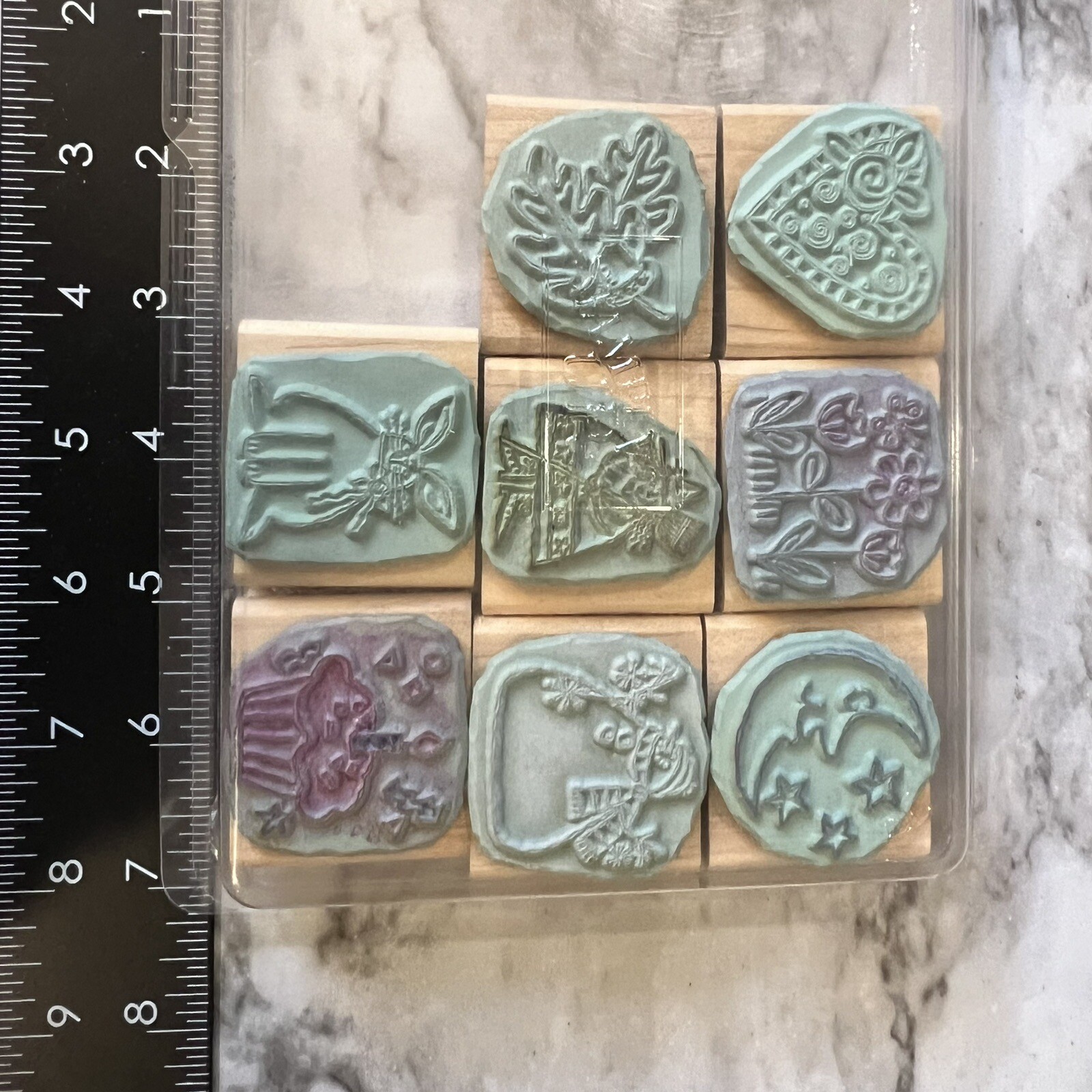 Stampin Up Just For Fun - Set 8 Wood Mounted Rubber Stamps Seasonal ...