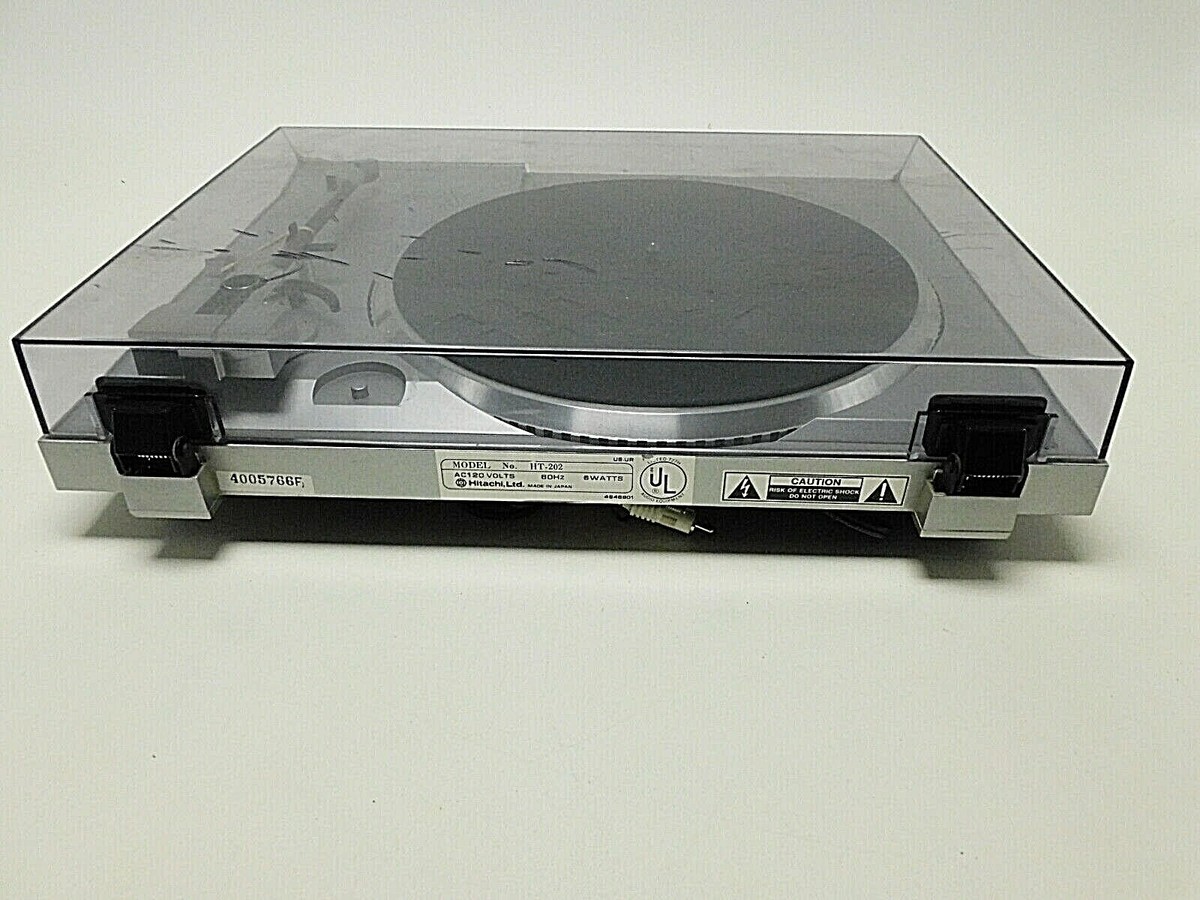 Rare Vintage Hitachi HT-202 Direct Drive Turntable Unitorque Motor