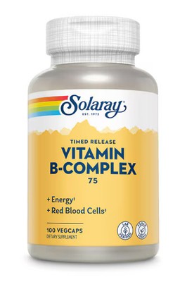Worldwide 2 X Solaray Vitamin B-Complex 75 -- 100 VegCaps