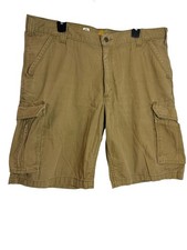 Carhartt Cargo Shorts Mens 40 Beige Force Relaxed Fit Canvas 10 Inseam Work