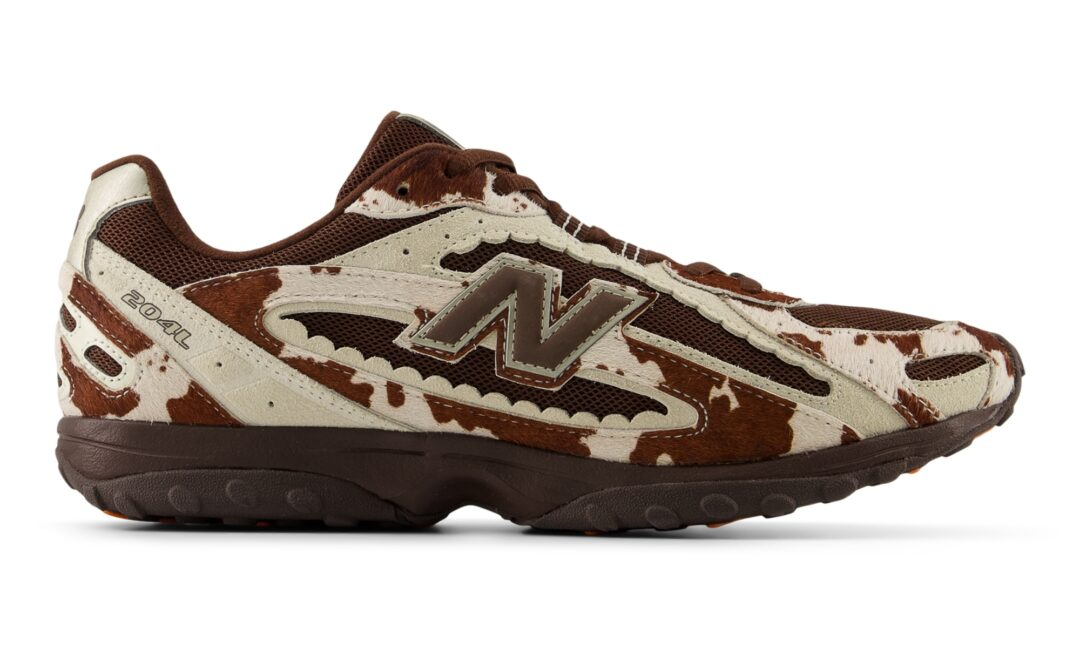 New Balance 204L ブラウン カウプリント スニーカー New Balance 204L Brown Cow Print U204L8JF Men's Size | eBay