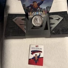 2025 Superman Philadelphia P Comic Art 2.5 oz Silver Matte Medal COA In Hand