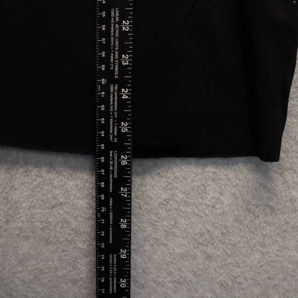 Saia Vince Camuto feminina pequena elástica cintura cravejada preta - Imagem 4 de 4