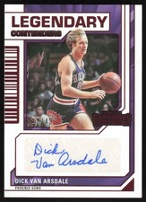 2023-24 Panini Contenders Legendary Autographs Red Dick Van Arsdale /49 Suns