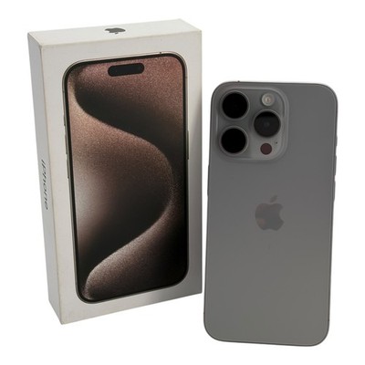 iPhone 15 Pro 128 GB Titan Natur Smartphone Handy iOS