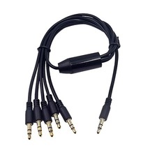 1.6ft 3.5mm Splitter Audio Cable, 1 Male to 5 Ways 1/8 Inch TRS...