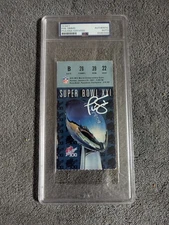 Phil Simms Autographed Super Bowl XXI Ticket PSA/DNA Signed Auto