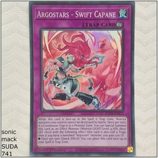 Argostars - Swift Capane - SUDA-EN072 - Super Rare 1st Edition Yugioh