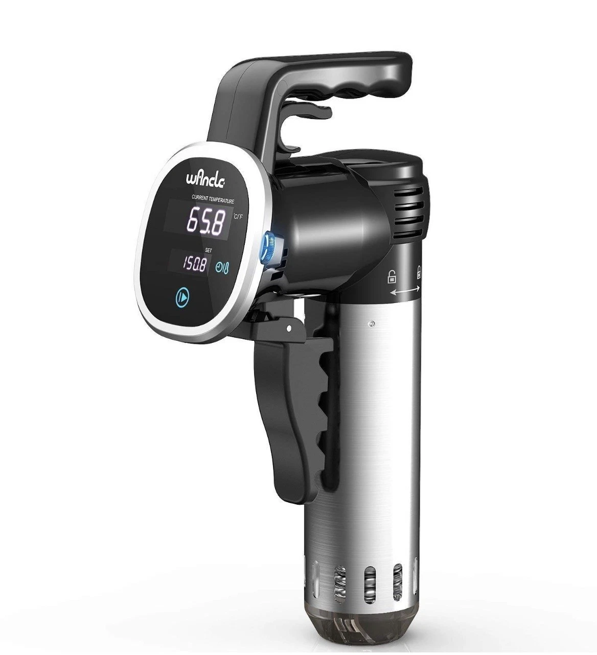 Wancle Sous Vide Precision Cooker Immersion Circulator, Black-Classic…