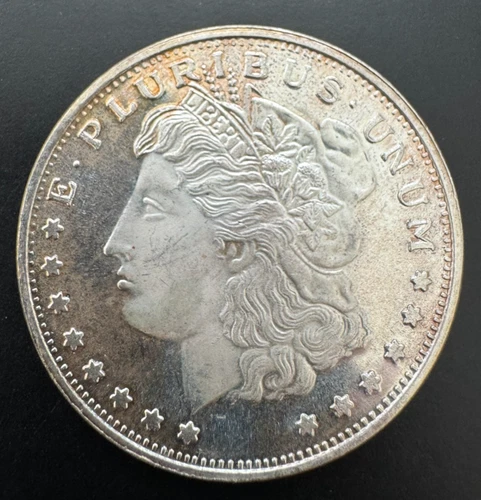 Morgan Dollar Design 1 Troy Ounceoz .999 Fine Silver Round