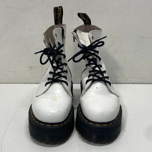 Dr Martens Leather Jadon Combat Boots Women's Sz 8 - Picture 2 of 7