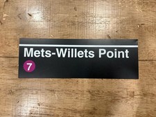 New York City Transit MTA Subway Sign Ruler, NYCT Mets - Willets Point