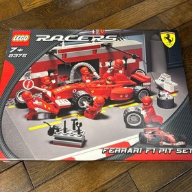 LEGO 8375 Racers Ferrari F1 Pit Set Sealed