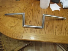 Chrome 6''  Handlebars Harley 1 Inch Center And Ends  Harley Bobber Chopper