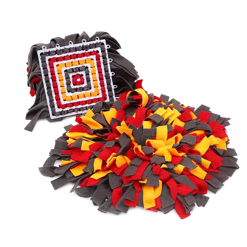 Dog Snuffle Mat Treat Puzzle Feeder Toy – Interactive Nose Training Foraging Pad