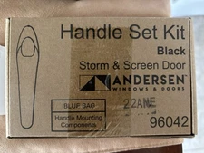 Andersen Storm & Screen Door Handle Set Kit Black 96042 Brand New